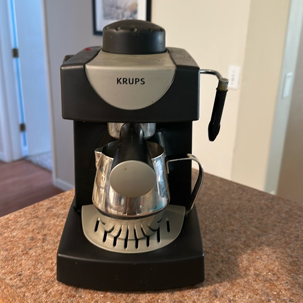 Krups Black and Silver Espresso Machine